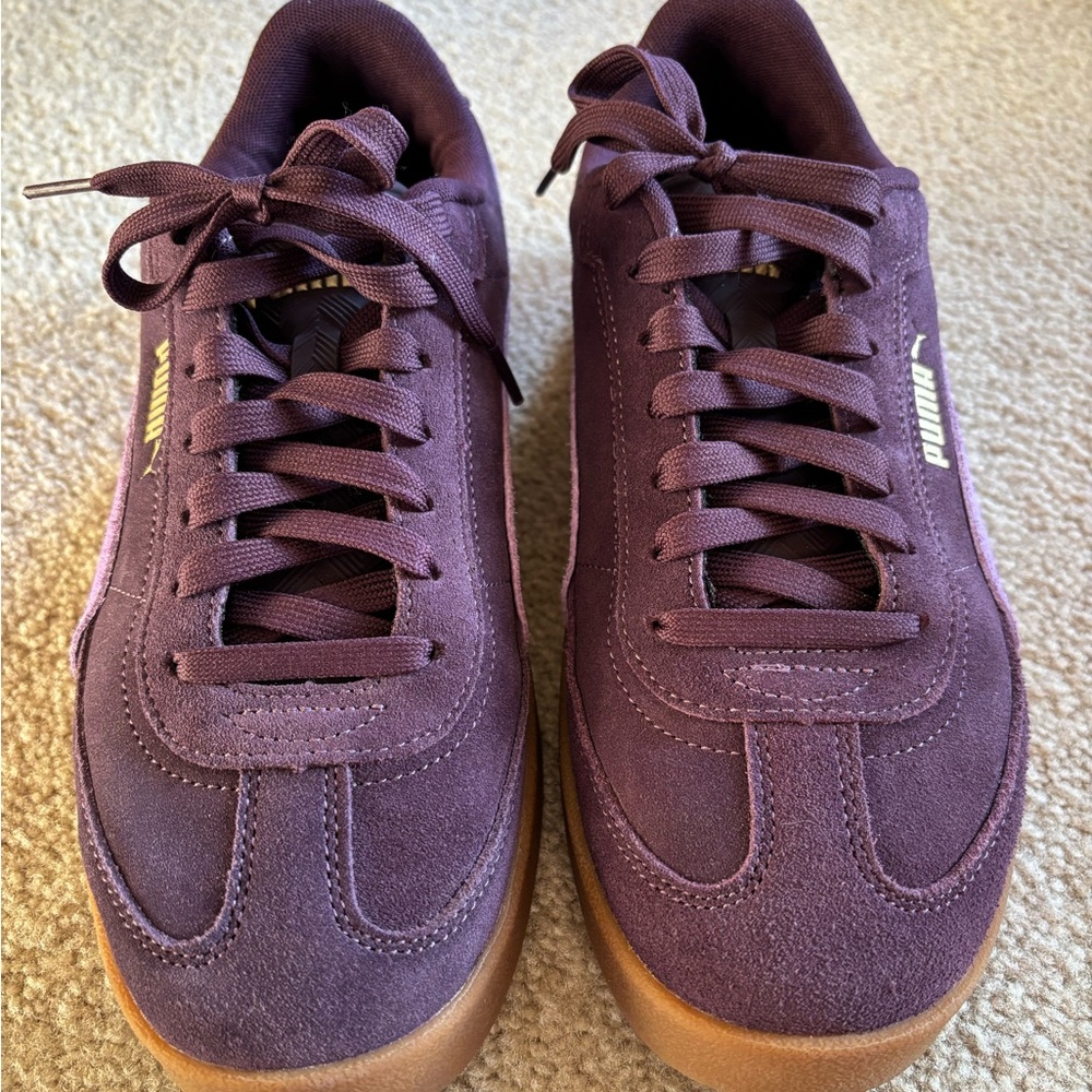 Puma Club II Era Deep Purple Suede Sneakers